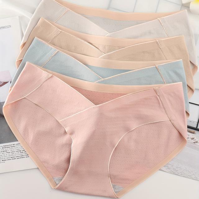 TEMU Maternity Underwear: Seamless Low-rise Panties For Early, Mid, And Late Pregnancy With Postpartum - Plus Size