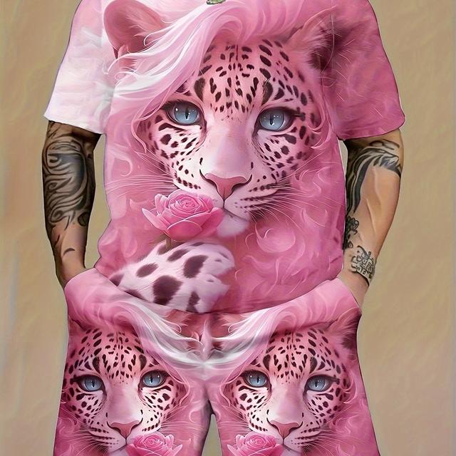 TEMU بدلة رياضية كاجوال للرجال بمقاسات كبيرة