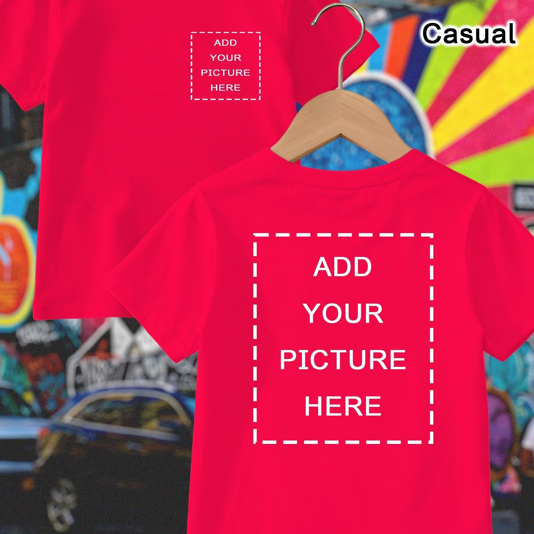 TEMU Girls' Summer Fashion Casual T-shirt With Custom Prints On The Front And Back, A Easy Trendy Round-neck Short-sleeve Top Comfortable And Stretchy, Gatherings And Sports