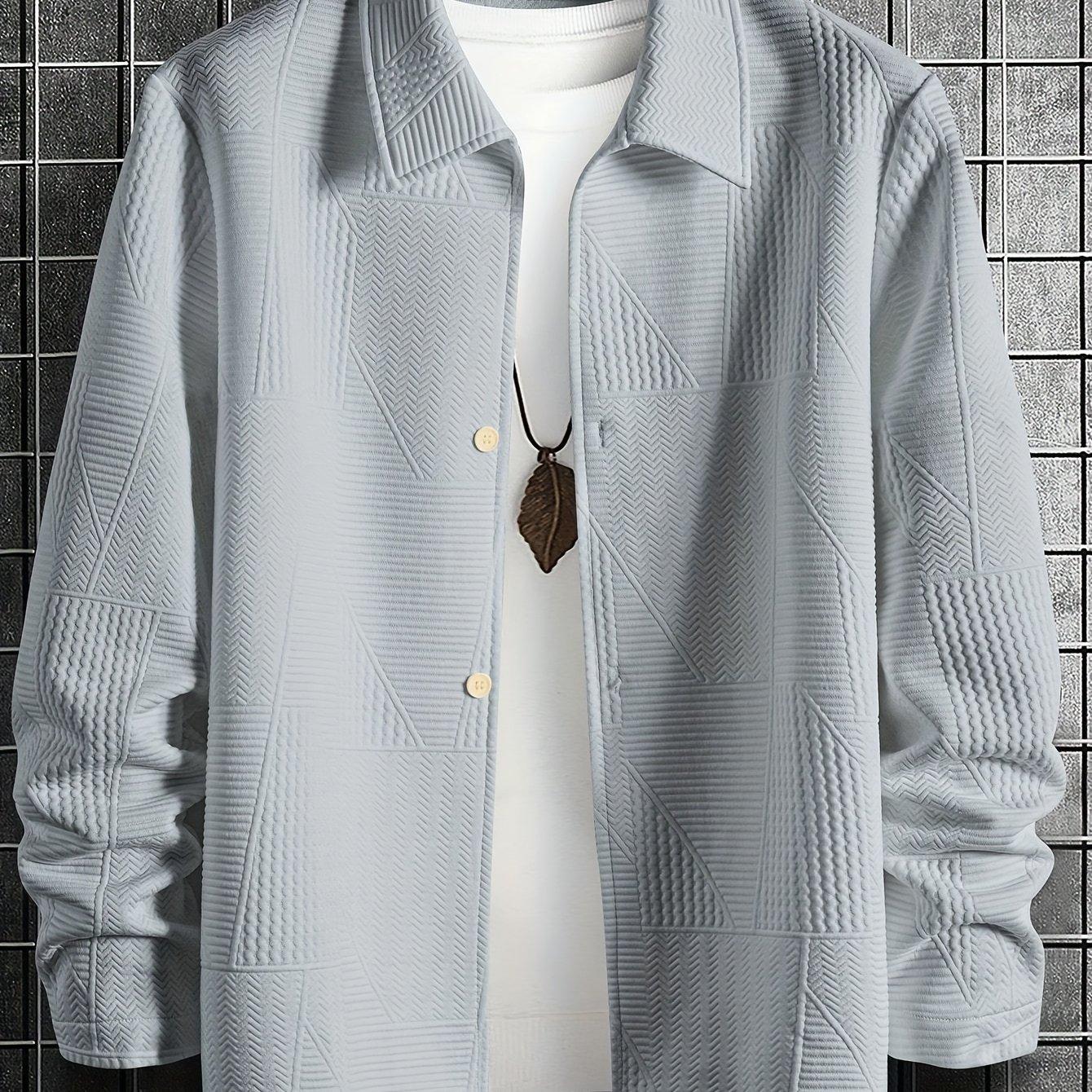 TEMU Cross-border Men's Fashion Casual Shirt Jacket
