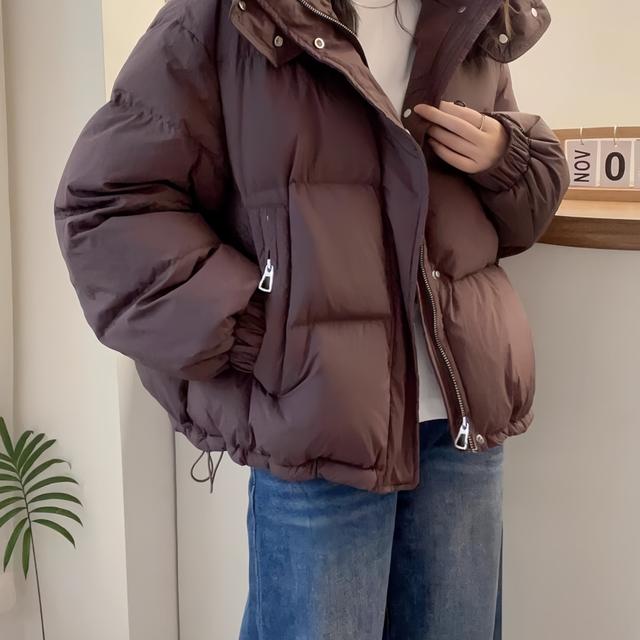 TEMU Chaqueta holgada con capucha para mujer, estilo casual, y moderna, ideal para otoño e invierno