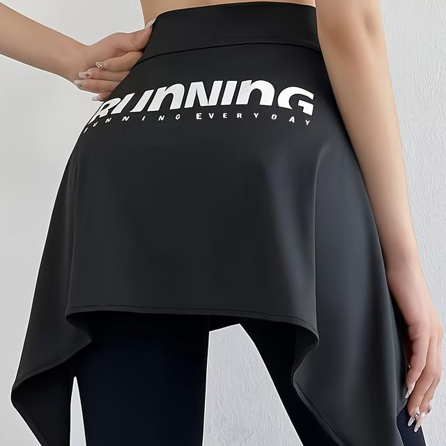 TEMU Dámská sportovní módní tenisová sukně s tkaničkami, fitness jóga běžecká sukně kryjící zadek, neprůhledná