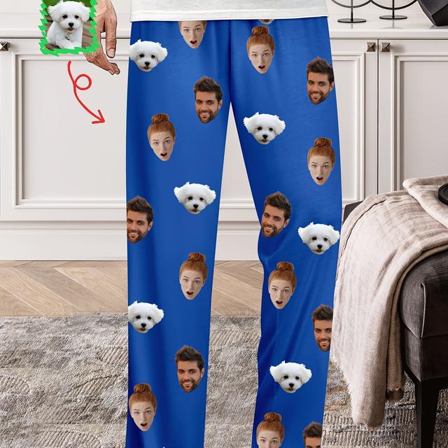 TEMU Personalized Pants For Men Custom Pants Bottoms Sleepwear Funny Pj Pants With Photo Face