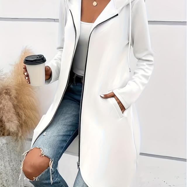 TEMU 세련된 여성용 지퍼업 재킷