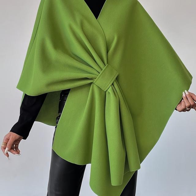 TEMU Cape unie froncée, cape à franges pour et l'hiver, vêtements pour femmes
