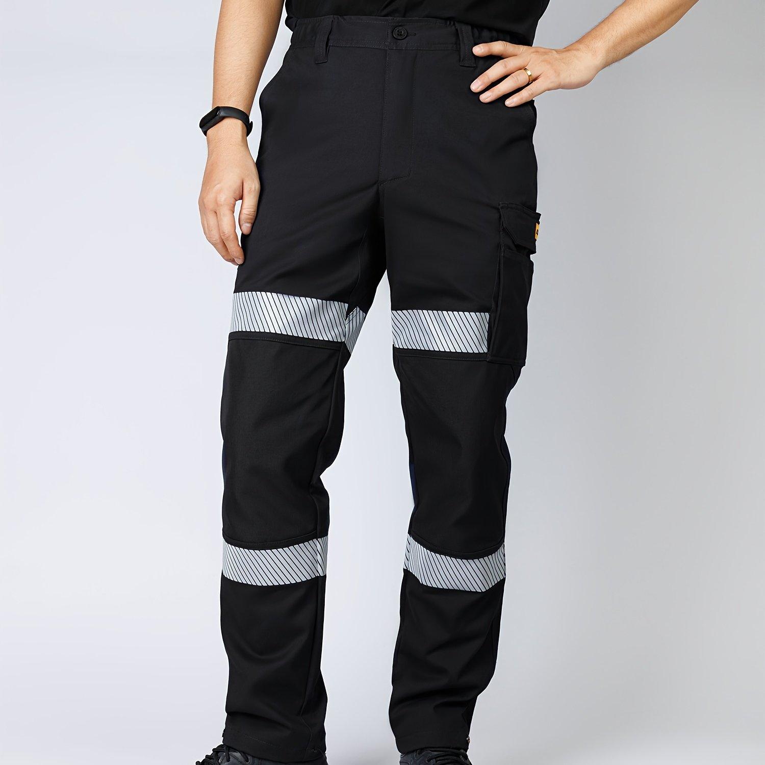 TEMU Men's Pants, Twill Stretch Fabric, Breathable And Comfortable, Multi-pocket, Style, 1pc