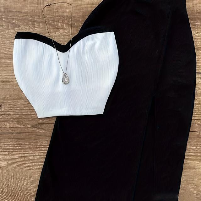 TEMU Conjunto de Verão Sexy com Top Sem Ombros e Alças e Bodycon