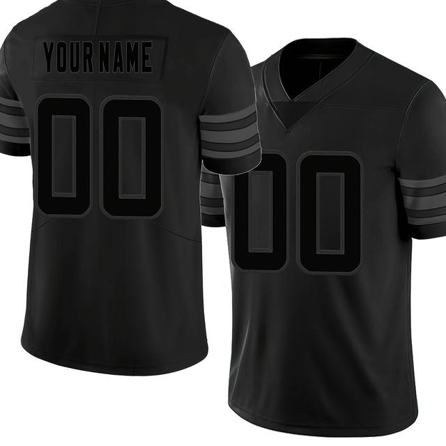 TEMU Customizable Name And Number Men's American Football Jersey Embroidered Outdoor Sports American Football Jersey Custom S-3xl