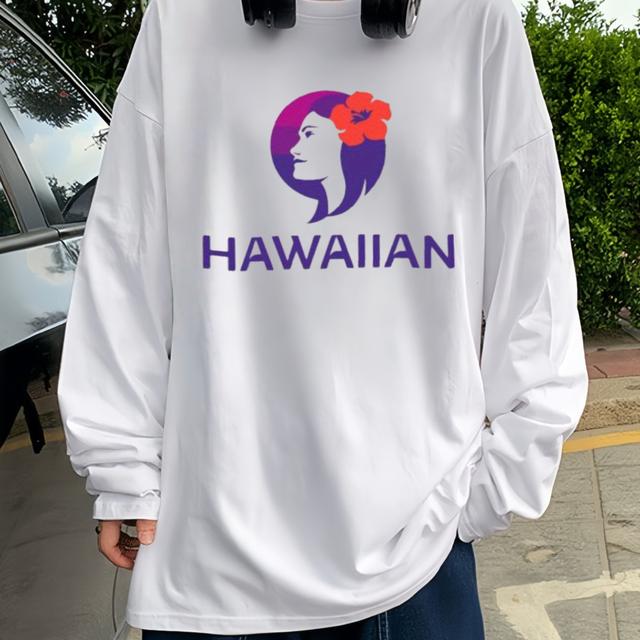 TEMU 【メンズ】ハワイアンシャツ Tシャツ - 長袖フィット ホワイトTシャツ ハワイ＆ティキ柄、フラ デザイン、リーフ柄＆ハワイアン文字 - 通気性生地 ビーチバケーション、ハワイアンパーティー、テーマイベントに最適 - 洗濯機洗い可能 カジュツ