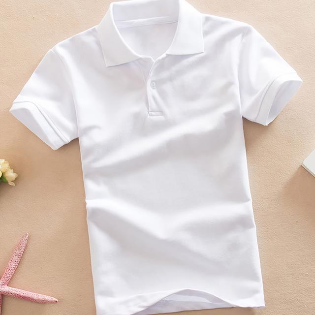 TEMU Jungen Casual Hemd mit Revers Kinder Top Kurzarm T-Shirt Kinderkleidung Bequem Atmungsaktiv