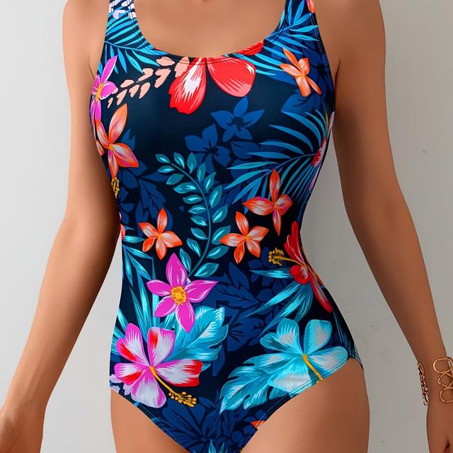 TEMU Zomerse Nieuwe Vakantie Casual Mode Print Taille-Gebonden Eendelig Badpak voor Vrouwen