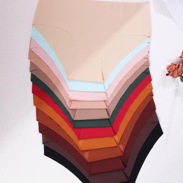 TEMU 12pcs Seamless Ladies Panties, Stretch Shaping Drop Waist Panty Briefs