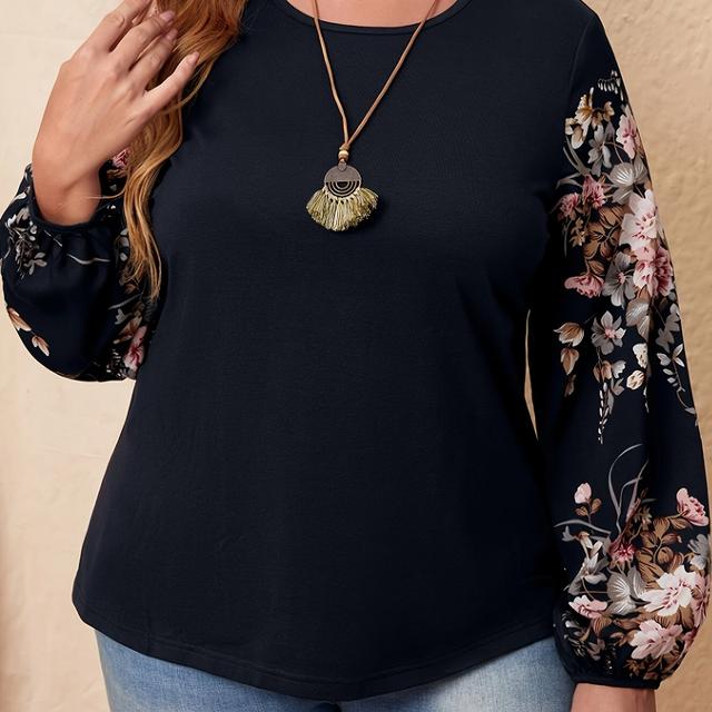 TEMU Plus Size - New -border Fashion Casual Long-sleeve Women's Top From Europe And America