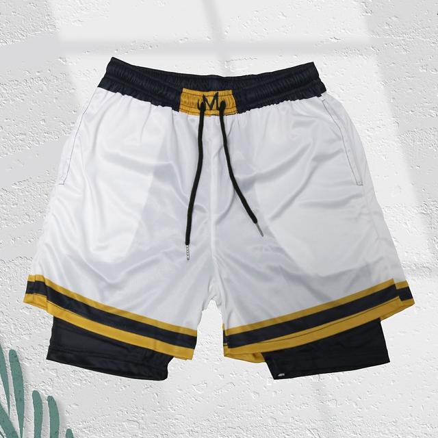 TEMU “m” 3d Printed Men' Layer Sports Shorts Casual Sports Shorts For Summer