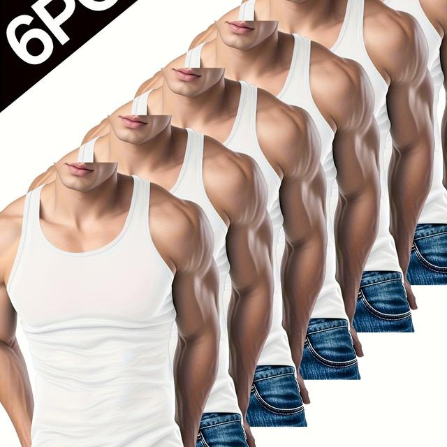 TEMU 6pcs 's Spring/ Tank Tops