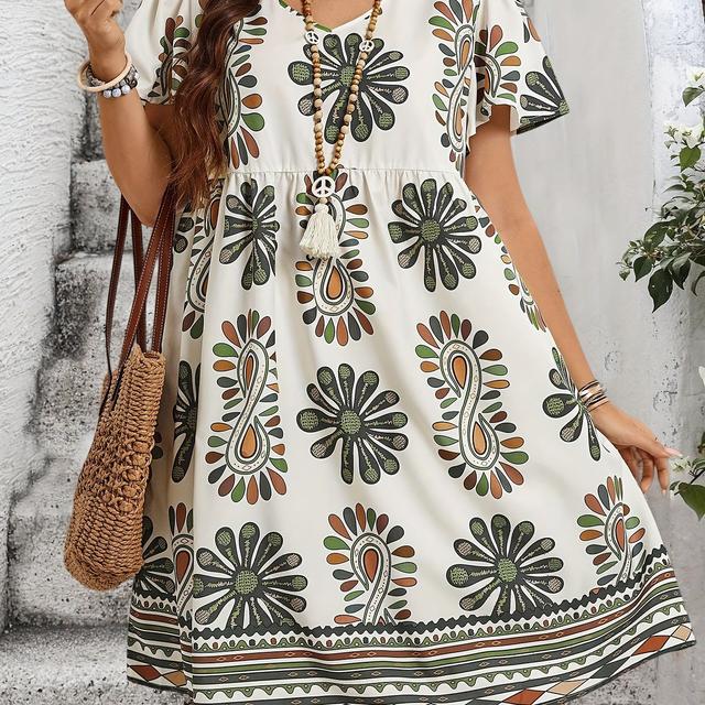 TEMU Tallas Grandes - Moda de Mujer Tallas Grandes, Vestidos Elegantes para Damas, Estilo Bohemio