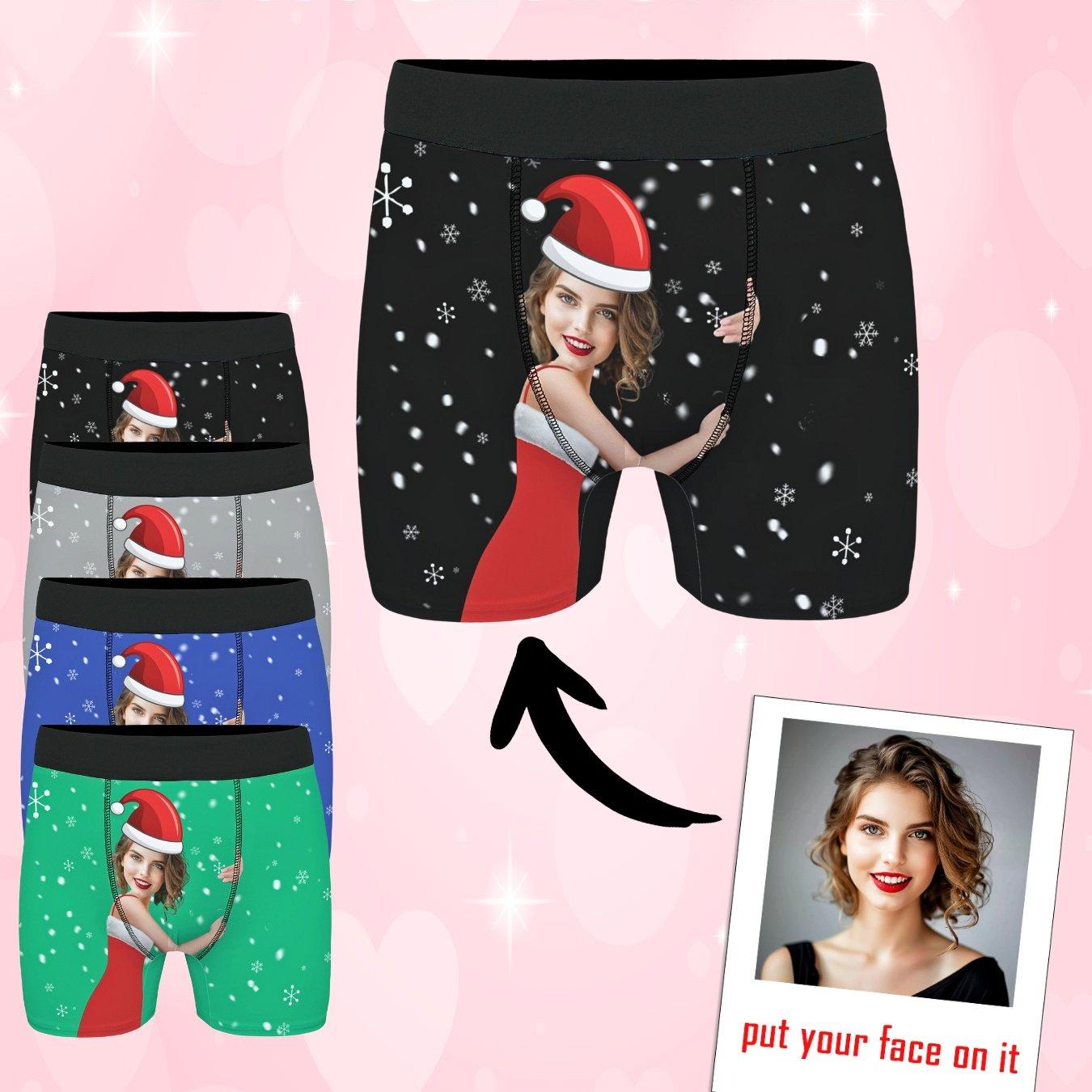 TEMU Ropa Interior Personalizada, Ropa Interior para Hombres, Ropa Interior con Foto Personalizada, Regalo para Novio o Esposo, Ropa Interior Novedosa