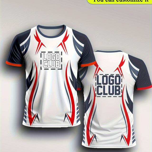 TEMU Individuelles Sportswear T-Shirt mit Bildern vorne und hinten