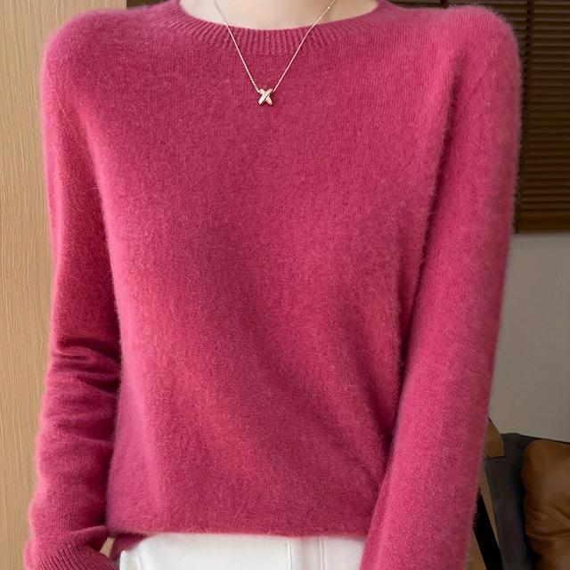 TEMU Suéter de Lana 100% para Mujer con Cuello y Cuello , Larga y Elegante para Otoño e Invierno