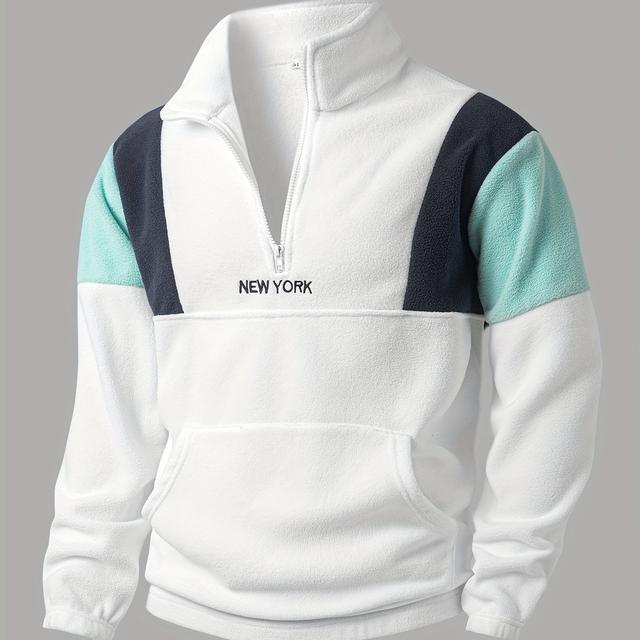 TEMU 1pc Of Color- -lined Zip-up Embroidered Jacket, Casual Sport Jacket, Soft And Comfortable Fabric, Suitable For Daily Wear And Casual Outdoor Sports