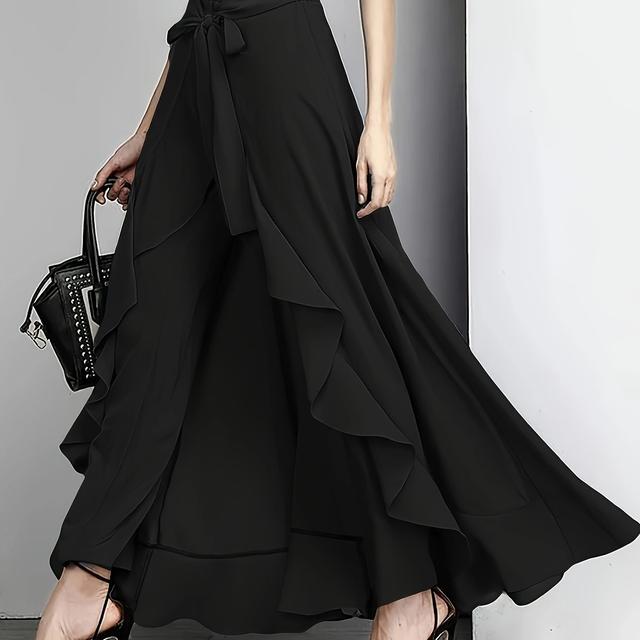 TEMU 여성용 대형 사이즈 레이스 엣지 팬츠