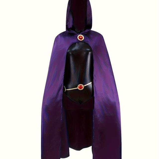 TEMU Disfraz de Cosplay de Superhéroe Cómic Raven - Conjunto de Raven para Mujer - Traje de Anime para Fiestas