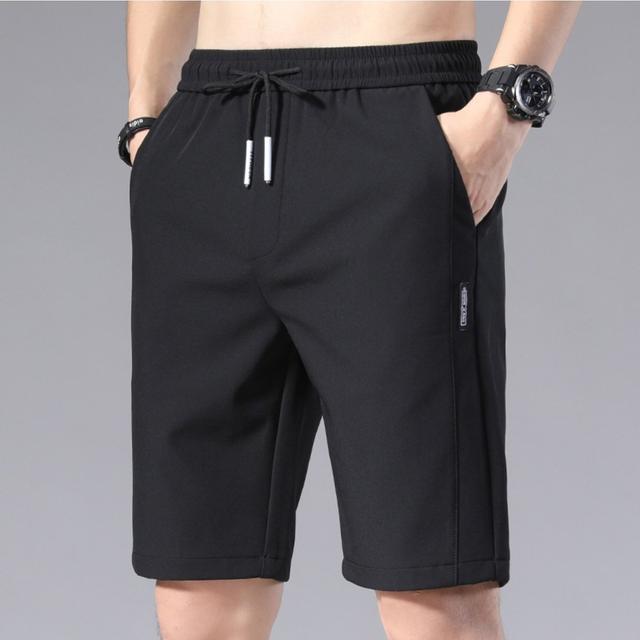 TEMU High Ice Silky Shorts For Men Korean Loose Plain Sport Short Men's Pants