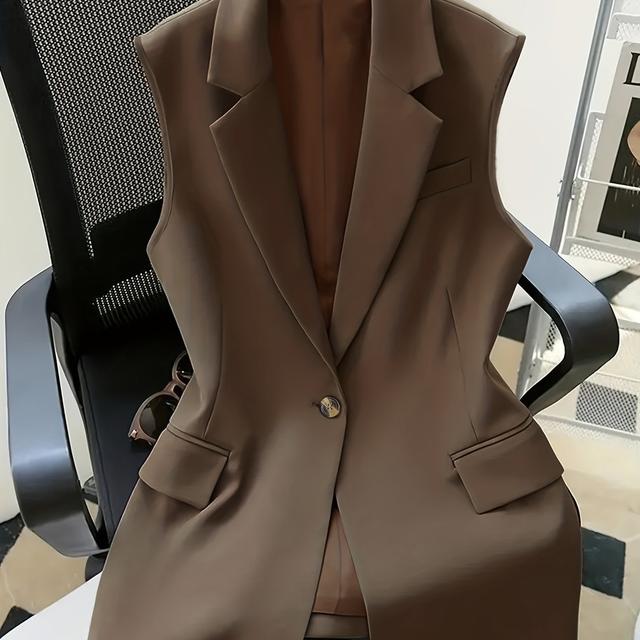 TEMU Plus Size - Xiaofu's Richtungsweisendes, -sives, Neues, Stylisches Damen-Shirt in Übergröße mit Knopftaschen in Unifarben, der Eleganz Ausdruck verleiht