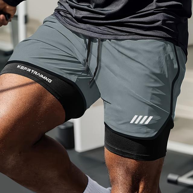 TEMU Shorts de Running para Hombre OBM, y con Estampado Exquisito