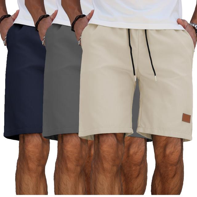 TEMU Ein Set aus drei: Sportshorts für Herren, vielseitige Freizeitshorts und mehrfarbige, anpassungsfähige Shorts für Strandurlaube