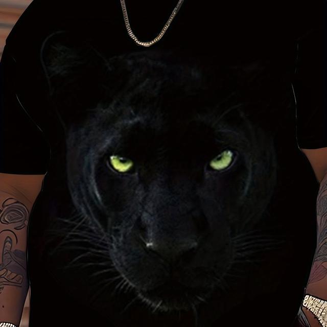 TEMU เสื้อยืดพิมพ์ลายสัตว์ 3 มิติ สำหรับผู้ชายไซส์ใหญ่ เสื้อยืดสุดเก๋สำหรับฤดูร้อน