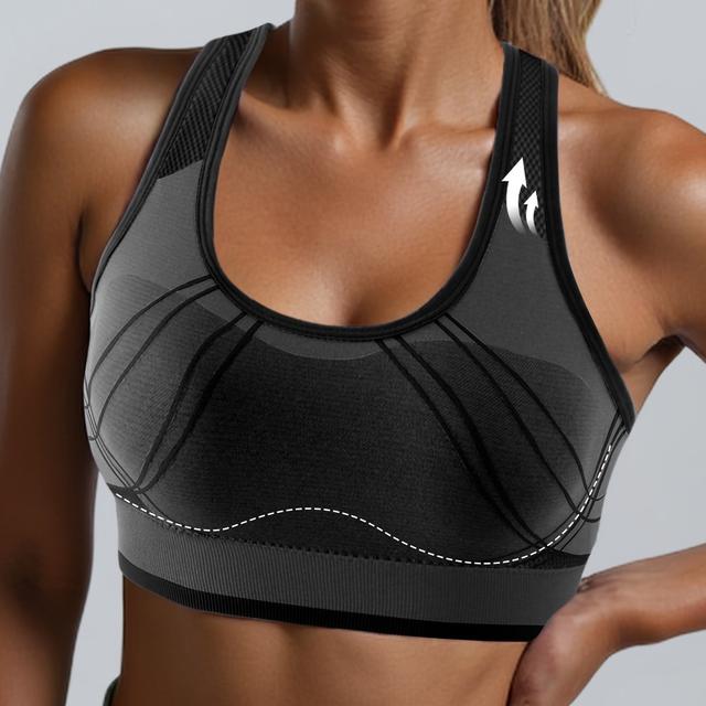 TEMU Dámská Sportovní Podprsenka s Nízkým Střihem a Odkrytými Zádami pro Jógu, Fitness, Běh a Denní Nošení