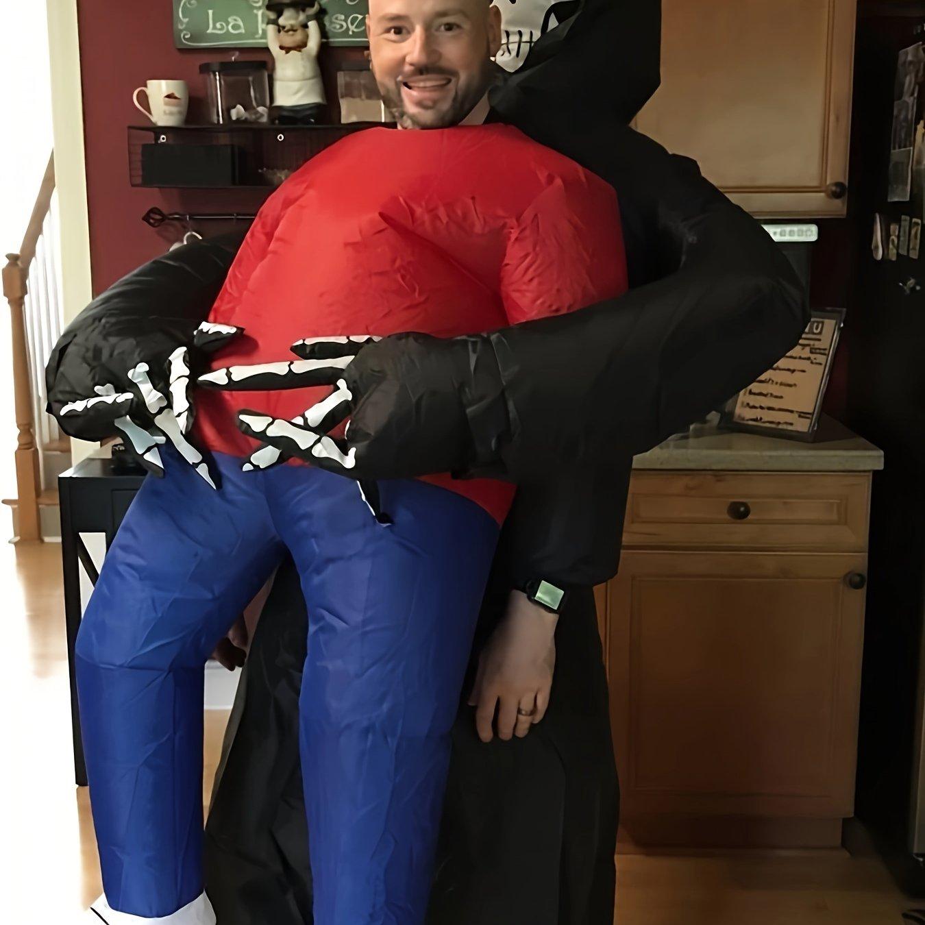 TEMU Disfraz inflable para adulto de abrazando para Carnaval y Halloween