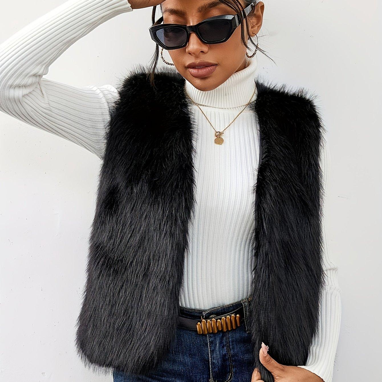 TEMU Short Black Vest For Women