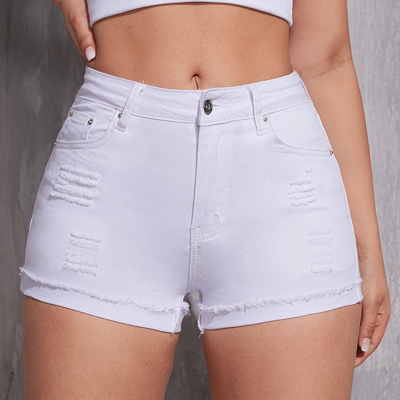 TEMU Women's Ripped Short Pants