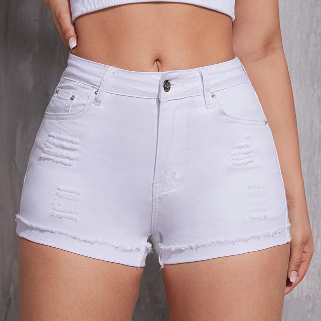 TEMU Women's Ripped Short Pants