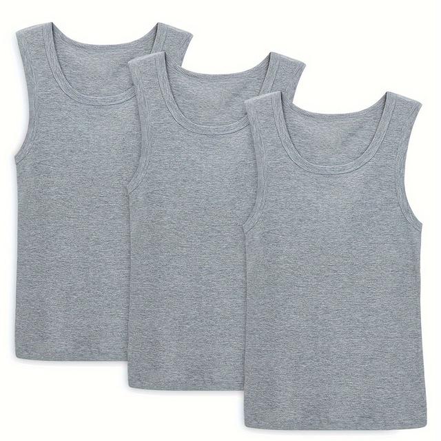 TEMU 3pcs Men's Underwear Top Tank Vest, Sport Tank Tops, Comfy Men's Clothing