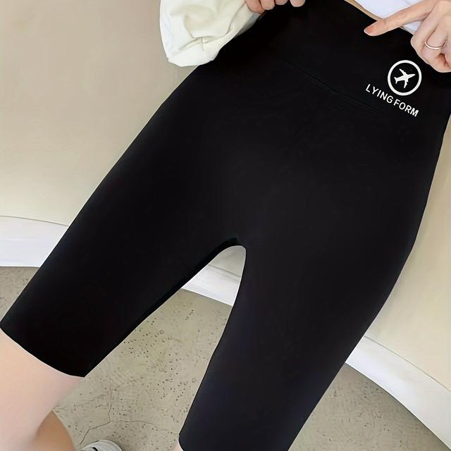 TEMU Domowe Sportowe Legginsy z 5 Punktami, Modne Letnie, Wąskie z Elastycznym Pasem, Dopasowane, Kształtujące, do Jogi