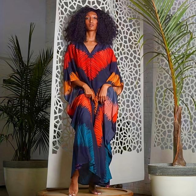 TEMU Túnica holgada bohemia para mujer, ideal para vacaciones en , para combinar con bikinis y trajes de baño