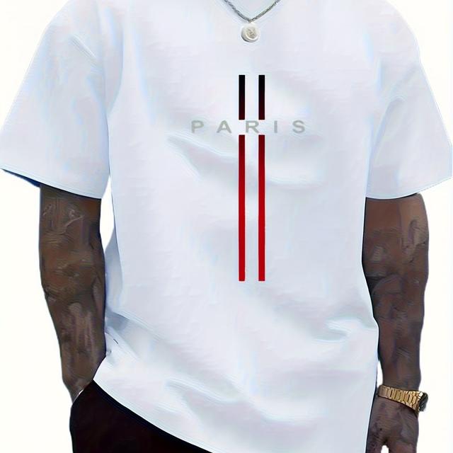 TEMU A White Casual Shirt , Featuring A Large Size And For Men, Plus Size