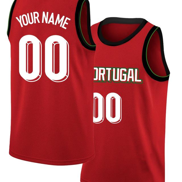 TEMU Customizable Name And Number Men's Basketball Jersey Embroidered Leisure Outdoor Sports Customized S-3xl