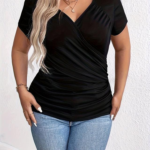 TEMU Plus Size - Populární prodloužené topy pro plnoštíhlé