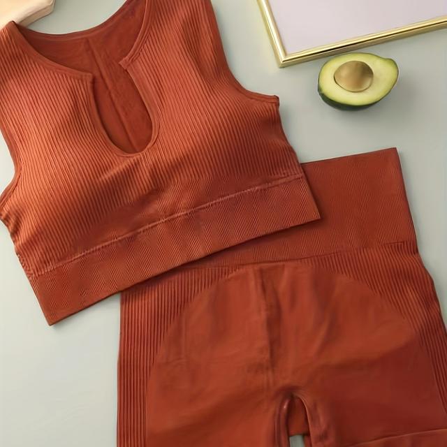 TEMU Seamless 32-needle Thickened Sports Set For Autumn And Winter