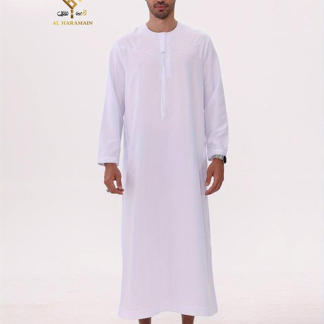TEMU Robe de prière musulmane du Moyen- AL pour hommes, arabe