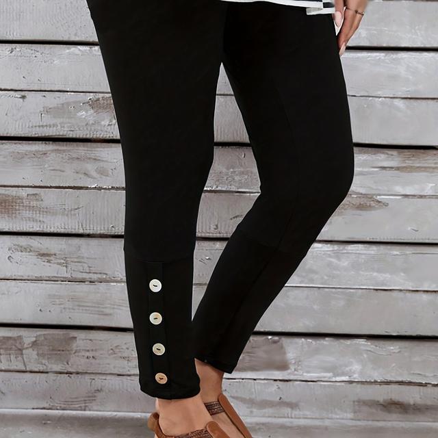TEMU Grote maten, Dames casual legging in grote maten