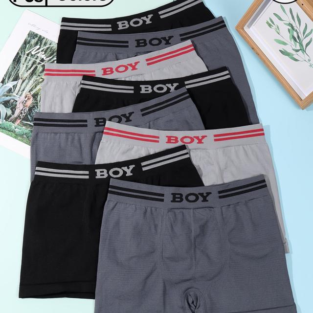 TEMU Paquete de Bóxers de Diseño de Calidad para Niños y Preadolescentes en Aleatorios, Suaves y Transpirables para Uso Diario Casual