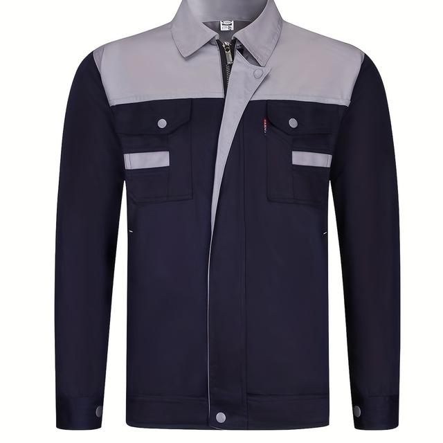 TEMU Workwear For Work Jacket Clothes Uniform Coverall Staff Jackets