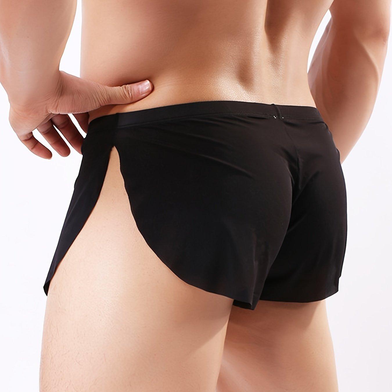 TEMU 1pc Of Seamless Men's Underwear Featuring A Stylish Low-rise Design, Breathable And Soft Material, Comfortable Stretchy Boxer Brief Shorts, Men's Pants, And Sports Trunks
