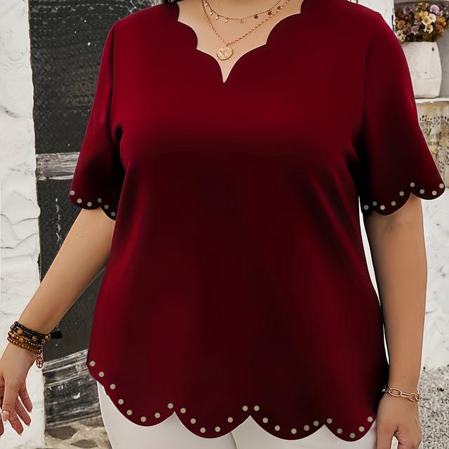 TEMU Plus Size, Openwork Shirt