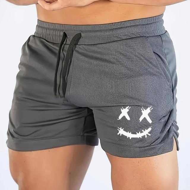 TEMU New Brand Sports Shorts Men's European Pants Thin Casual Running Mesh Quick Drying Breathable Tight Training Pants